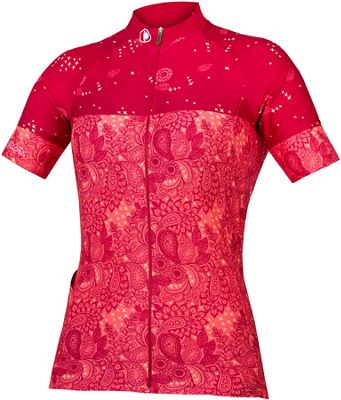 Endura Women's Paisley SS Jersey SS22 - Berry - XL}, Berry