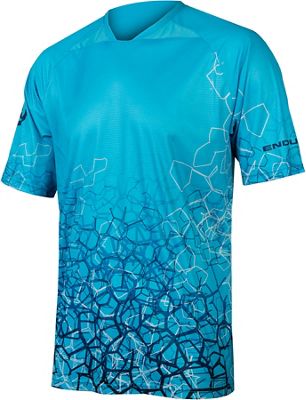 Endura Singletrack Print MTB Jersey - ElectricBlue - S}, ElectricBlue