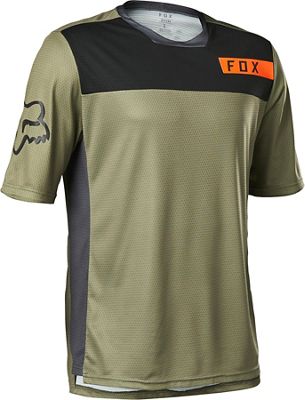 Fox Racing Defend Short Sleeve Moth Jersey - verde - XL, verde