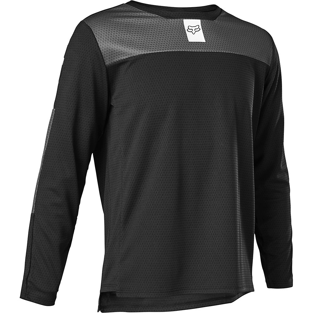 Fox Racing Youth Defend Long Sleeve Cycling Jersey SS22 - BLK - S}, BLK