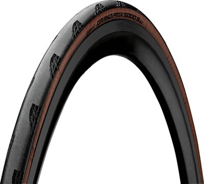 Continental Grand Prix 5000 S TR Road Tyre - Black- Tan - 700c, Black- Tan