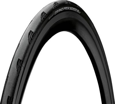 Continental Grand Prix 5000 S Tubeless Road Tyre - Black-Black - 700c}, Black-Black