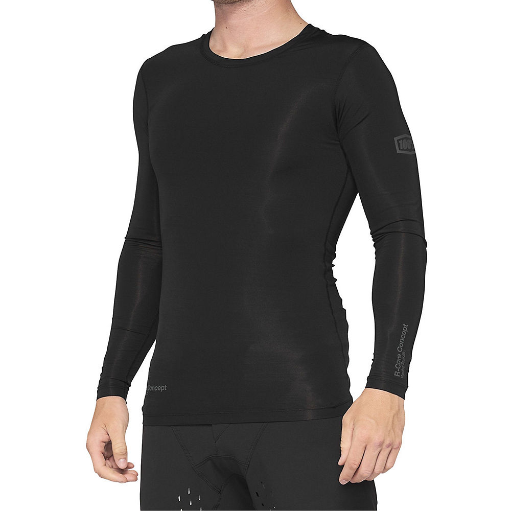 100% R-Core Concept Long Sleeve Jersey SS22 - Black - XL}, Black