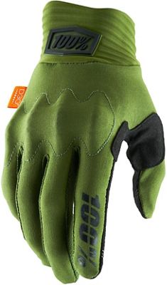 100% Cognito D30 Gloves SS22 - Army Green-Black - XL, Army Green-Black