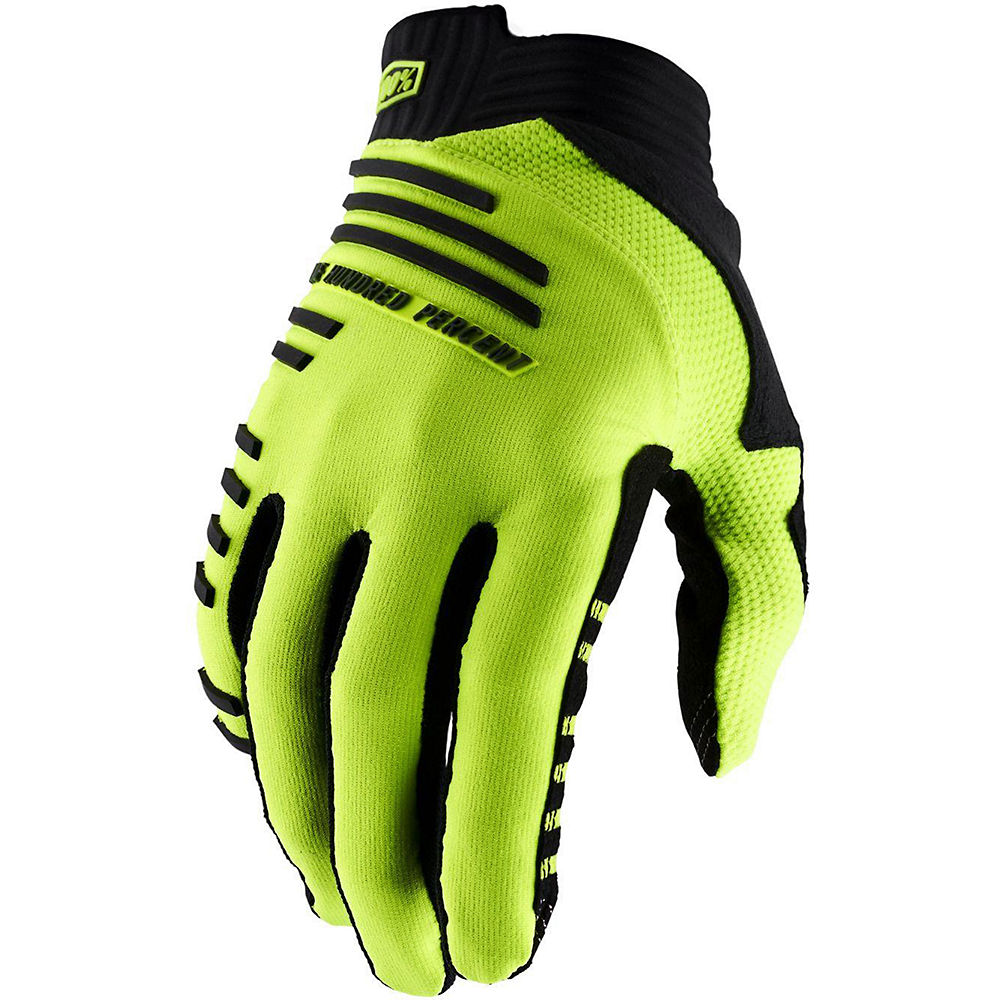 100% R-Core Gloves SS22 - Fluo Yellow - XL}, Fluo Yellow