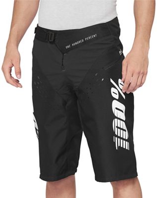 100% R-Core Youth Shorts SS22 - Black-White - 24", Black-White