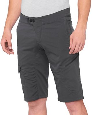 100% RideCamp Shorts SS22 - Charbon - 28, Charbon