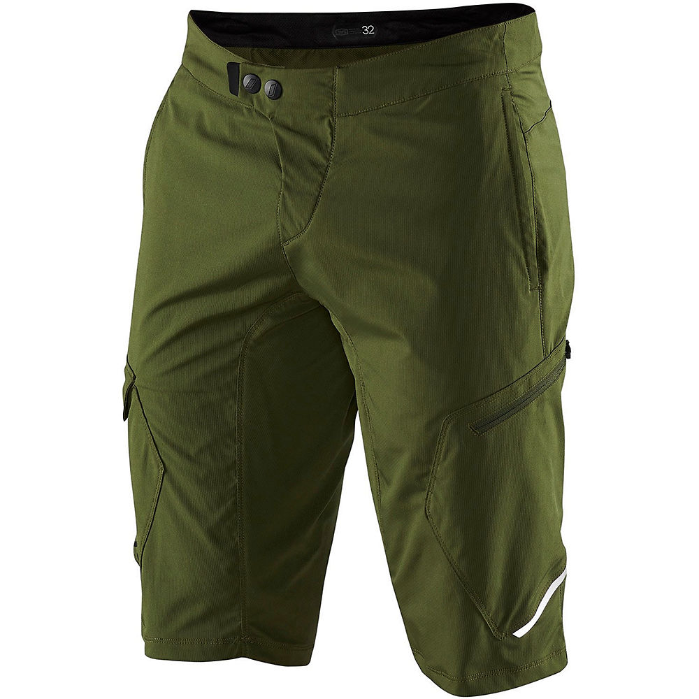 100% RideCamp Shorts SS22 - Forest Green - 32}, Forest Green