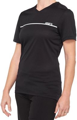 100% Womens Ridecamp Jersey SS22 - Black-Grey - S}, Black-Grey