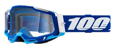 Maschera 100% Racecraft 2 (lente trasparente) SS22 - blu, blu