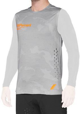 100% R-Core Concept Jersey SS22 - Grey Camo - S}, Grey Camo