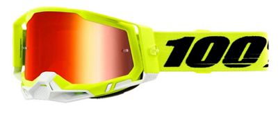 Maschera 1 Racecraft 2 (lente specchiata) SS22 - giallo fluorescente, giallo fluorescente