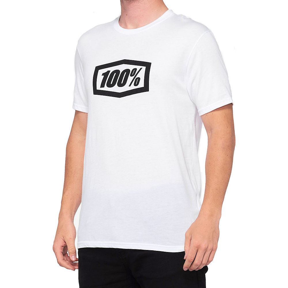 100% Icon Essential T-Shirt SS22 - White - XL}, White