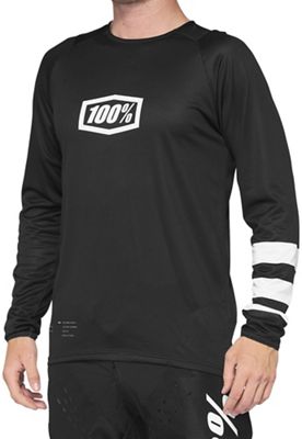 100% R-Core Jersey SS22 - Black-White - L}, Black-White