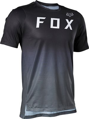 Fox Racing Flexair Short Sleeve Cycling Jersey - Black - M}, Black