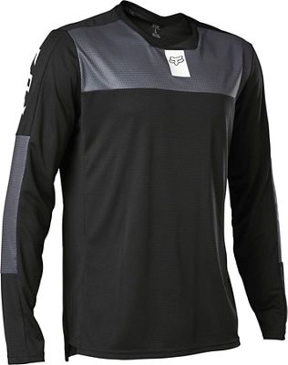 Fox Racing Defend LS Cycling Jersey Foxhead - Black - S}, Black