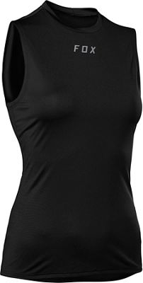 Fox Racing Womens Tecbase Sleevele SS Baselayer - Black - L}, Black