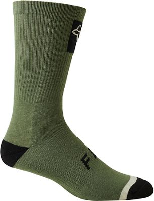 Fox Racing 8" Defend Crew Socks - Green - S/M}, Green