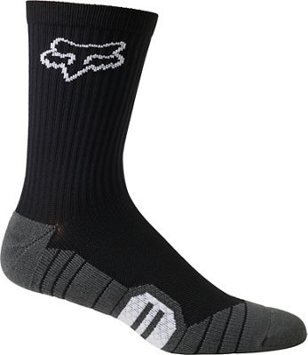 Fox Racing 8" Ranger Cushion Cycling Socks - Black - L/XL/XXL}, Black