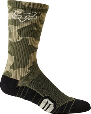 Fox Racing 8" Ranger Cushion Cycling Socks - Green - S/M}, Green