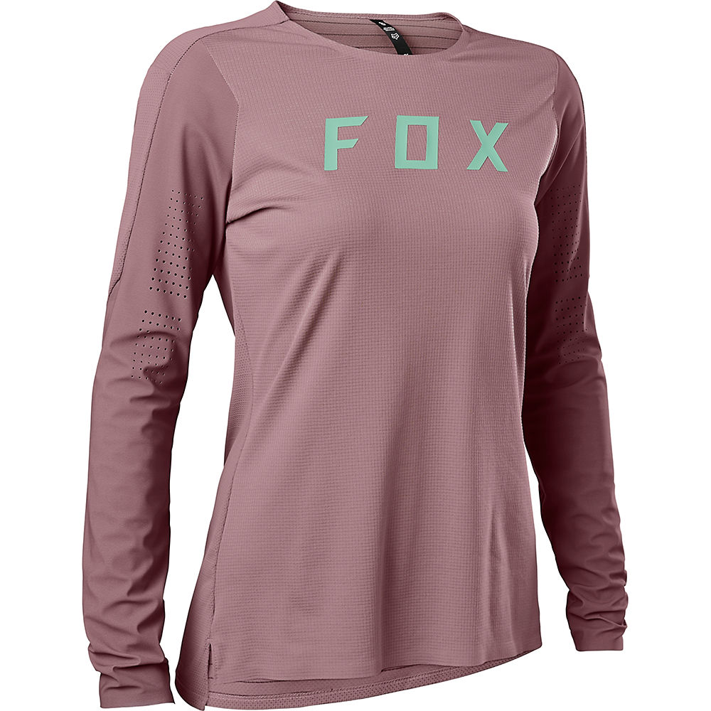 Fox Racing Women's Flexair Pro Long Sleeve Jersey SS22 - Plum Purple - XS}, Plum Purple