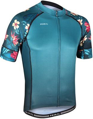 Primal Kona Evo 2.0 Jersey SS22 - Green-Floral - XXXL}, Green-Floral