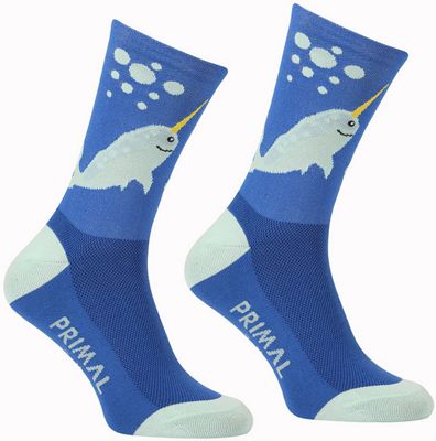 Primal Narwhal Socks SS22 - Blue - S/M}, Blue