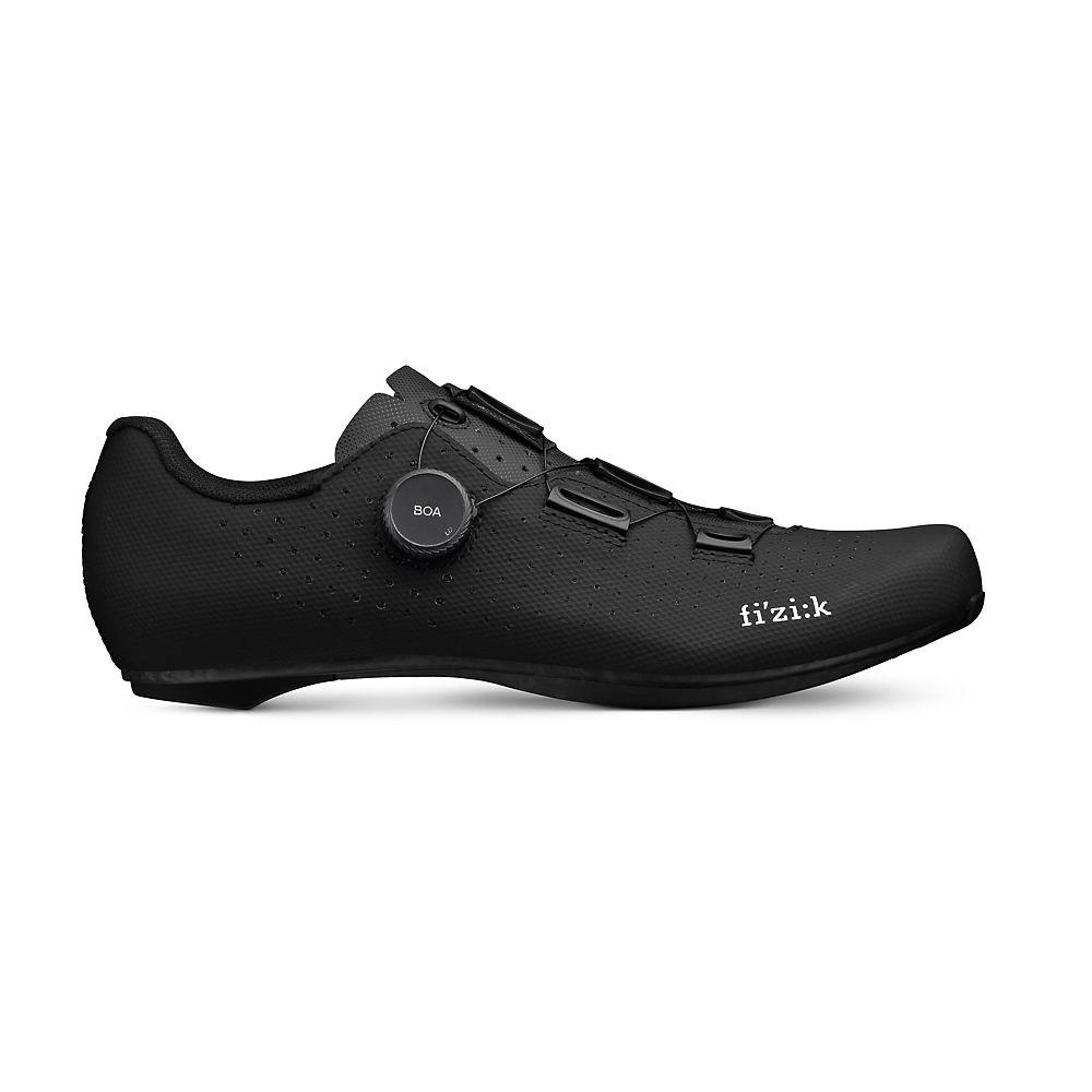 Fizik Tempo Decos Carbon Wide Fit Road Shoes 2022 - Black-Black - EU 41}, Black-Black