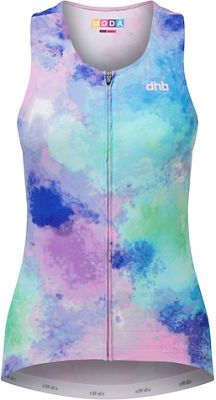 dhb Moda Women's Sleeveless Jersey - Fiji - Roseate Spoonbill - UK 6}, Roseate Spoonbill
