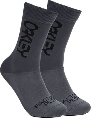 Oakley Factory Pilot Socks 2022 - Forged Iron - M}, Forged Iron