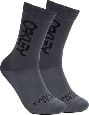Oakley Factory Pilot Socks 2022 - Forged Iron - L}, Forged Iron
