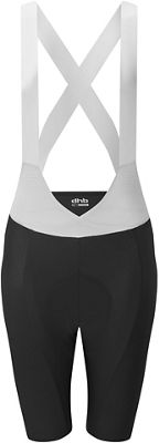 dhb Aeron Women's Bib Shorts 2.0 SS22 - BLACK-PINK - UK 10}, BLACK-PINK