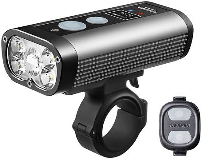 Ravemen PR2400 USB Rechargeable Front Light - Grey - 2400 Lumens}, Grey