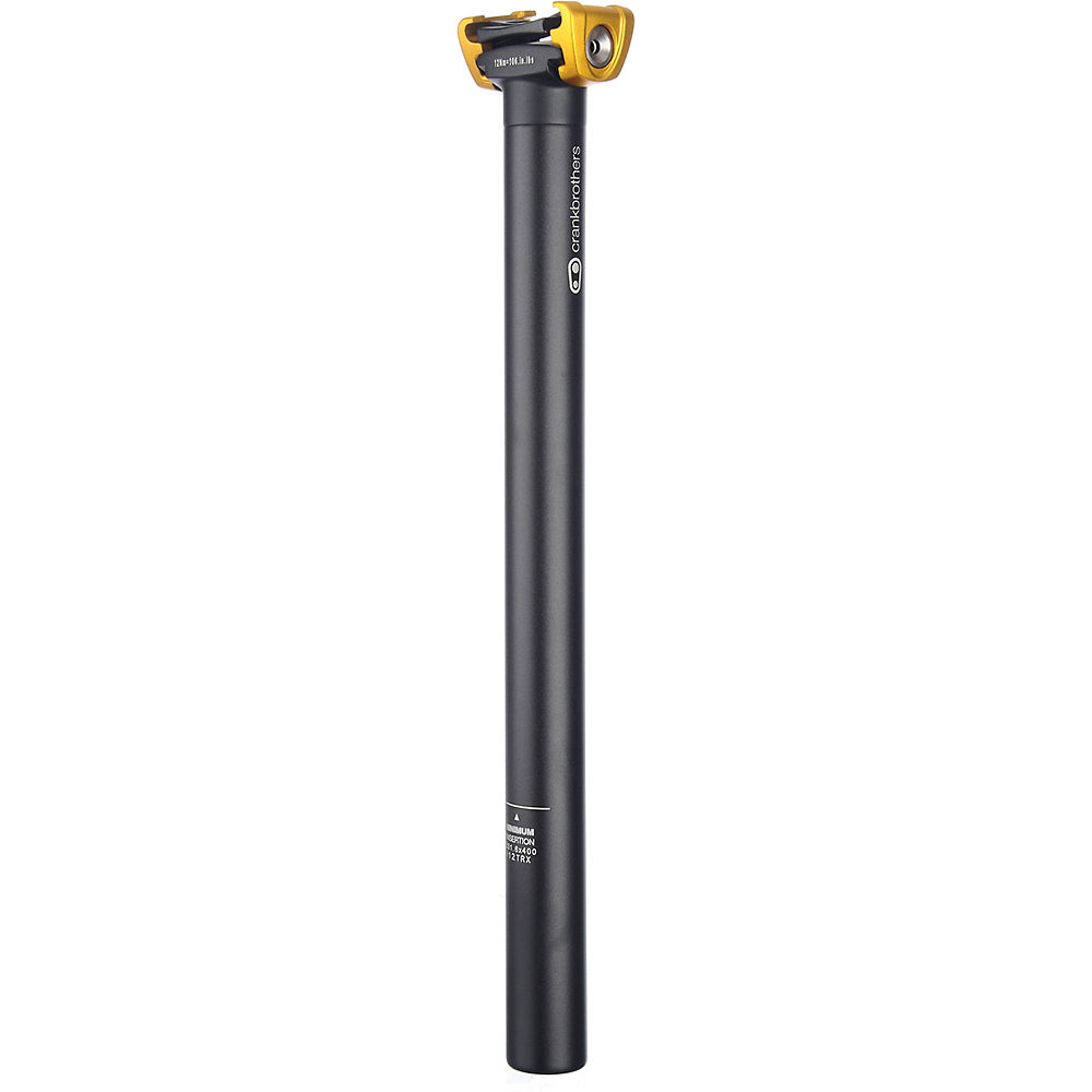 crankbrothers Cobalt 1 Straight Seatpost 2017 - Noir/Or - 31.6mm, Noir/Or