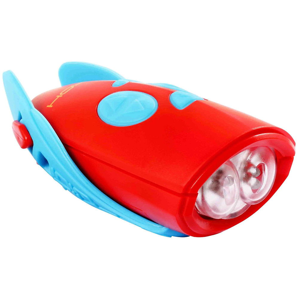 Hornit MINI Bike Light and Horn - Azul - Rojo} - Wing Clips OSFA, Azul - Rojo}