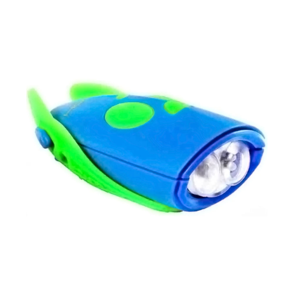 Hornit MINI Bike Light and Horn - Verde - Azul - Wing Clips OSFA, Verde - Azul