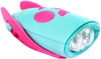 Hornit MINI Bike Light and Horn - Pink - Turquoise - Wing Clips OSFA, Pink - Turquoise