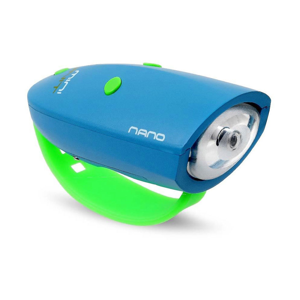 Hornit NANO Bike Light and Horn - Azul - Verde - Wing Clip OSFA, Azul - Verde