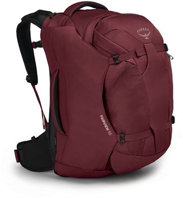 Osprey Fairview 55 Backpack SS22 - Zircon Red - One Size}, Zircon Red