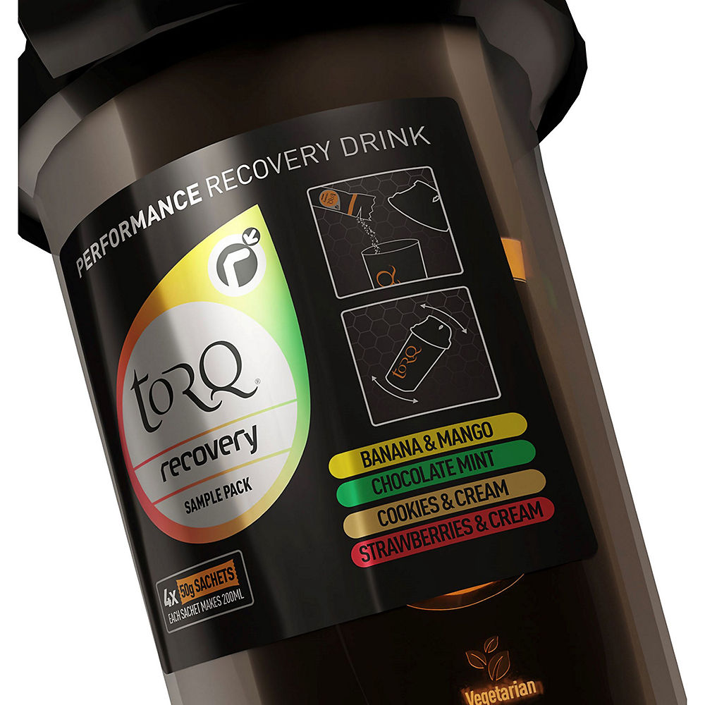 Image of Torq Recovery Mixer Bottle - 4 Mixed Flavour - Black / 4 Mixed Flavours