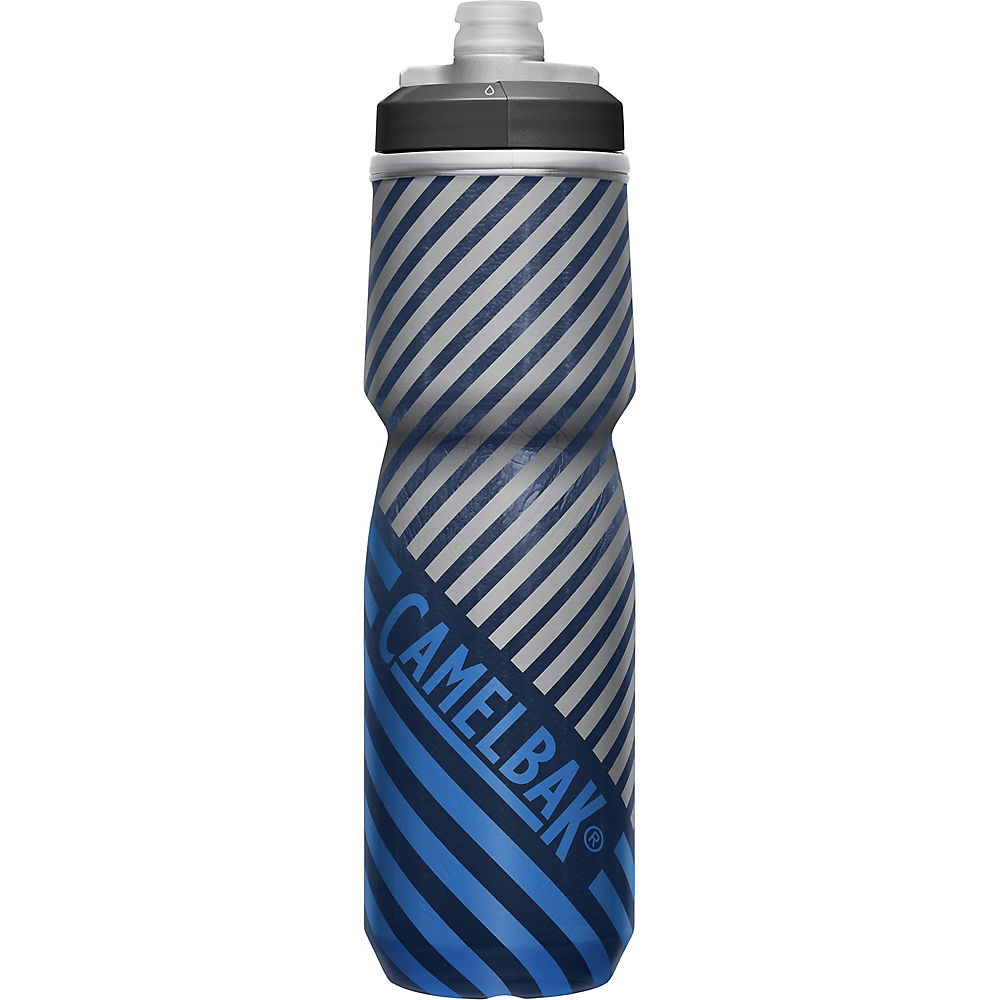 Camelbak Podium Chill Outdoor 710ml Bottle SS22 - Navy - Blue Stripe - One Size}, Navy - Blue Stripe