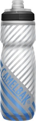 Camelbak Podium Chill Outdoor 620ml Bottle SS22 - Grey - Blue Stripe - One Size}, Grey - Blue Stripe