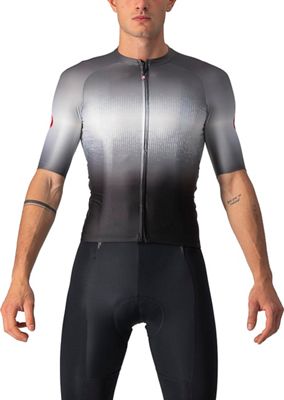 Castelli Aero Race 6.0 Jersey SS22 - LIGHT BLACK-DARK GRAY - XXL}, LIGHT BLACK-DARK GRAY