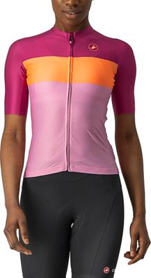 Castelli Women's Aero Pro Jersey - Pink-Coral Flash-Magenta, Pink-Coral Flash-Magenta
