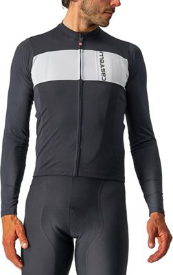 Castelli Prologo 7 Long Sleeve Jersey - Light Black-Silver Gray-Ivory - XS}, Light Black-Silver Gray-Ivory