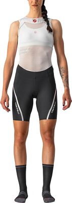 Castelli Women's Velocissima 3 Cycle Short - Black-Silver - L}, Black-Silver