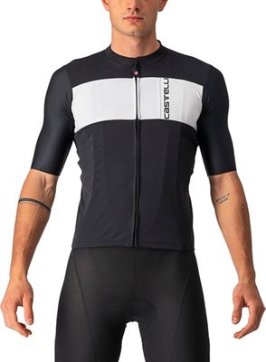 Castelli Prologo 7 Jersey - Light Black-Silver Gray-Ivory - XS}, Light Black-Silver Gray-Ivory