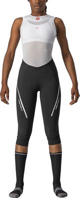 Castelli Women's Velocissima 3 Knicker 3-4 Tights - Black-Silver - XL}, Black-Silver