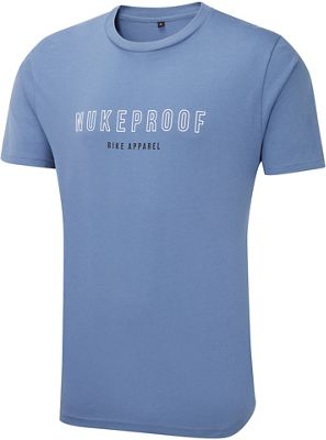 Nukeproof Casual T-Shirt - Outline T - Faded Denim - S}, Faded Denim
