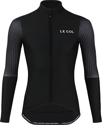 LE COL Pro Aero Long Sleeve Cycling Jersey SS22 - Black - XXL}, Black